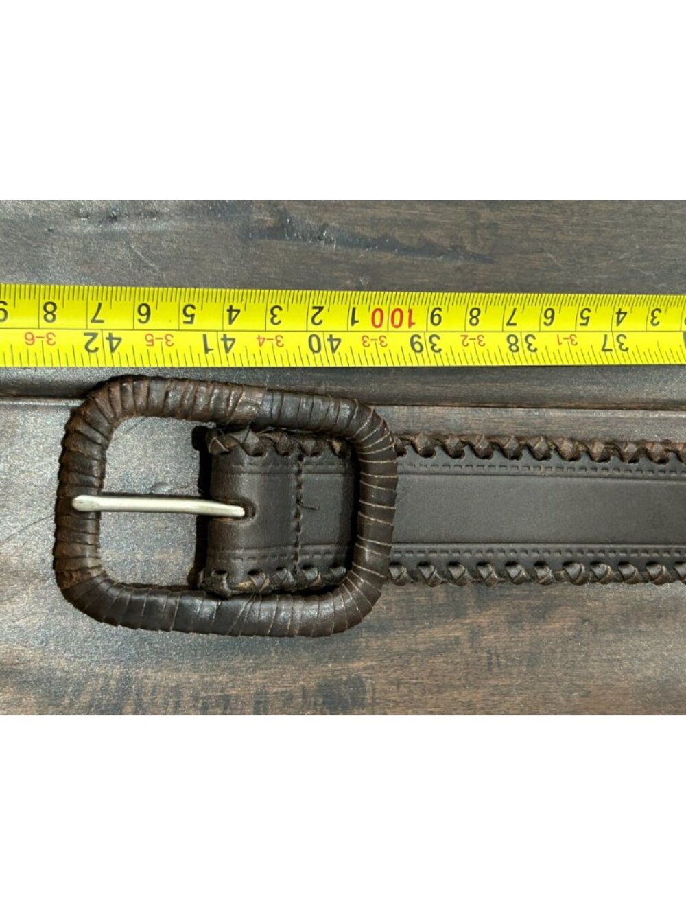 Banana Republic Genuine Leather Belt Brown Sz Medium Single Prong Buckle - Picture 6 of 9